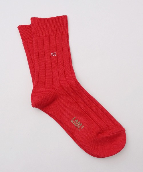 I am I in fact...（アイアムアイインファクト）の「WEEKLY SOX 2022（ソックス/靴下・レディース・グレー/ブルー/ホワイト/ブラウン/レッド/ピンク/グリーン・FREE）」の7枚目の写真