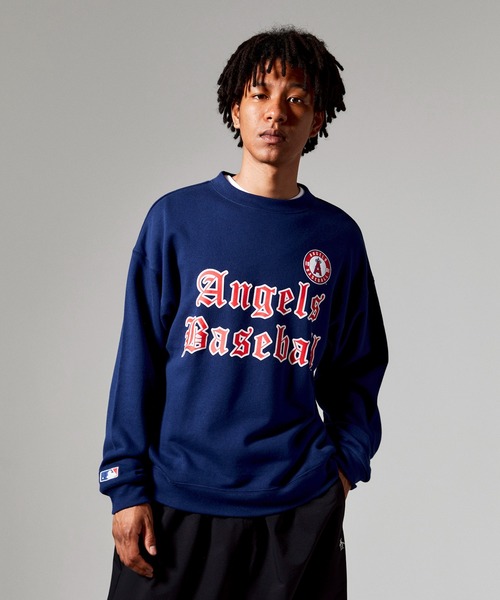 MUNSINGWEAR(マンシングウェア)の「Munsingwear/マンシングウェア MLBXPenguin sweat-tshirt MLBコラボスウェット プリントTシャツ ロゴ(スウェット・メンズ・ブラック/ブルー/ネイビー/グレー・L/M/XL)」の3枚目の写真