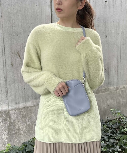 COMME CA ISM(コムサイズム)の「シャギー ニットプルオーバー(ニット/セーター・レディース・イエロー×グリーン/チャコール/ブラウン・MEDIUM/LARGE)」の21枚目の写真
