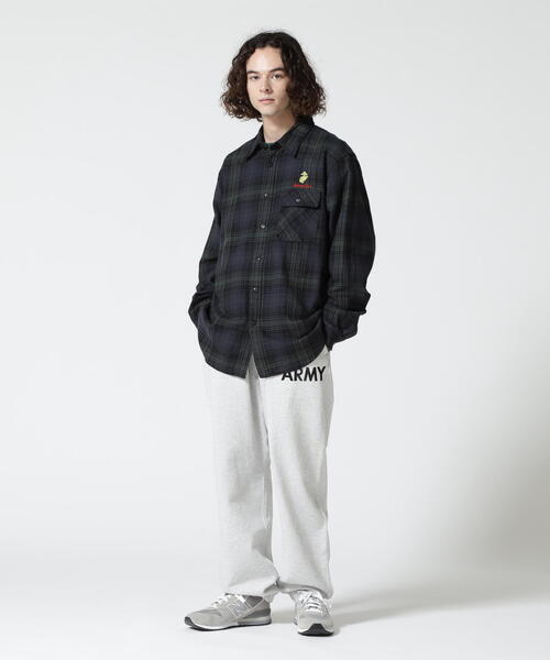 AVIREX(アヴィレックス)の「L/S CHECK SHIRT USMC / チェック シャツ USMC / AVIREX/ アヴィレックス(シャツ/ブラウス・メンズ・ベージュ/ネイビー/オレンジ・M/L/2XL/XL)」の15枚目の写真