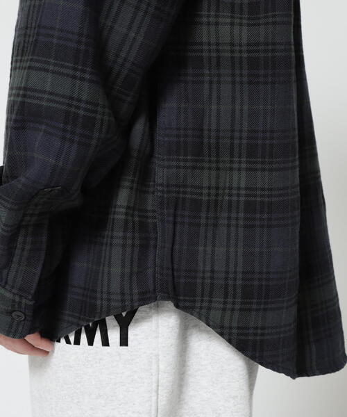 AVIREX(アヴィレックス)の「L/S CHECK SHIRT USMC / チェック シャツ USMC / AVIREX/ アヴィレックス(シャツ/ブラウス・メンズ・ベージュ/ネイビー/オレンジ・M/L/2XL/XL)」の21枚目の写真