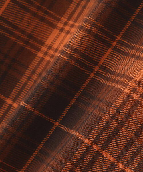 AVIREX(アヴィレックス)の「L/S CHECK SHIRT USMC / チェック シャツ USMC / AVIREX/ アヴィレックス(シャツ/ブラウス・メンズ・ベージュ/ネイビー/オレンジ・M/L/2XL/XL)」の10枚目の写真