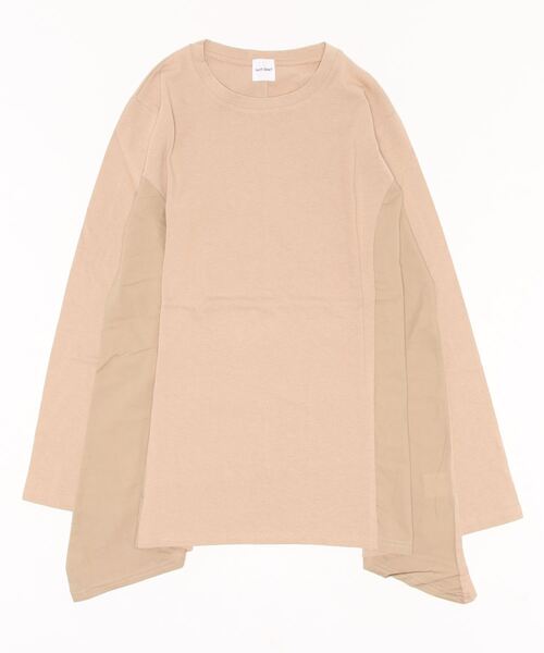 Isn't She?(イズントシー)の「ミックスデザイントップス(Tシャツ/カットソー・レディース・ベージュ/ブラック/ブラウン・FREE)」の8枚目の写真
