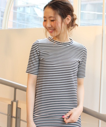 journal standard L'essage | ハイネックラメボーダー_#(Tシャツ/カットソー)