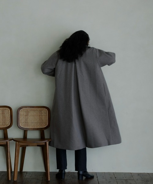 hellam（へラム）の「バックボリュームコート（その他アウター・レディース・ブラック/アイボリー/モカ/杢グレー/グリーン/ブラウン・FREE）」の4枚目の写真