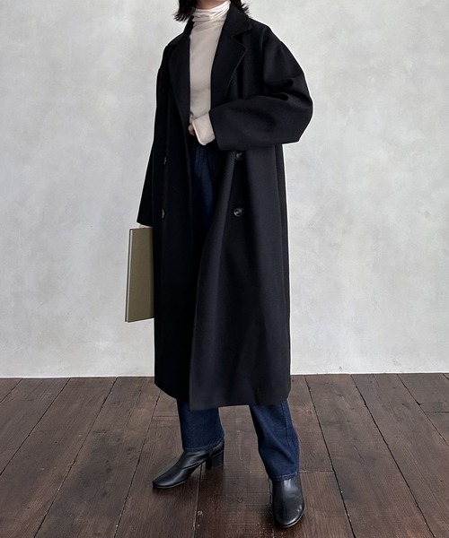 hellam（へラム）の「バックボリュームコート（その他アウター・レディース・ブラック/アイボリー/モカ/杢グレー/グリーン/ブラウン・FREE）」の17枚目の写真