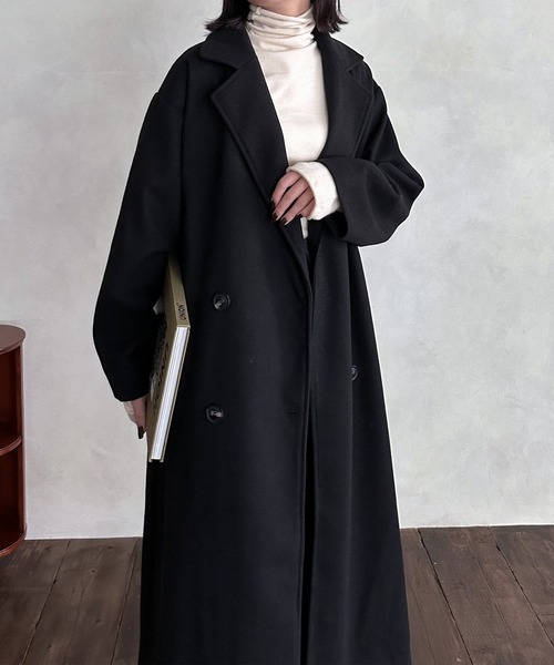 hellam（へラム）の「バックボリュームコート（その他アウター・レディース・ブラック/アイボリー/モカ/杢グレー/グリーン/ブラウン・FREE）」の18枚目の写真