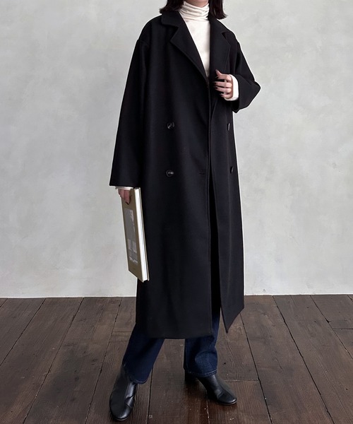 hellam（へラム）の「バックボリュームコート（その他アウター・レディース・ブラック/アイボリー/モカ/杢グレー/グリーン/ブラウン・FREE）」の19枚目の写真