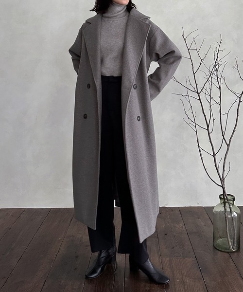 hellam（へラム）の「バックボリュームコート（その他アウター・レディース・ブラック/アイボリー/モカ/杢グレー/グリーン/ブラウン・FREE）」の13枚目の写真