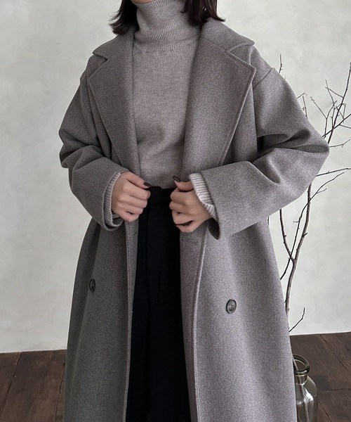 hellam（へラム）の「バックボリュームコート（その他アウター・レディース・ブラック/アイボリー/モカ/杢グレー/グリーン/ブラウン・FREE）」の14枚目の写真