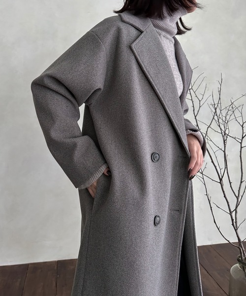 hellam（へラム）の「バックボリュームコート（その他アウター・レディース・ブラック/アイボリー/モカ/杢グレー/グリーン/ブラウン・FREE）」の15枚目の写真