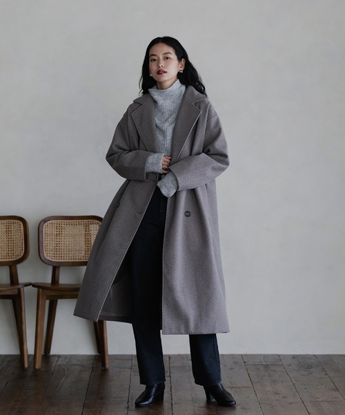 hellam（へラム）の「バックボリュームコート（その他アウター・レディース・ブラック/アイボリー/モカ/杢グレー/グリーン/ブラウン・FREE）」の10枚目の写真