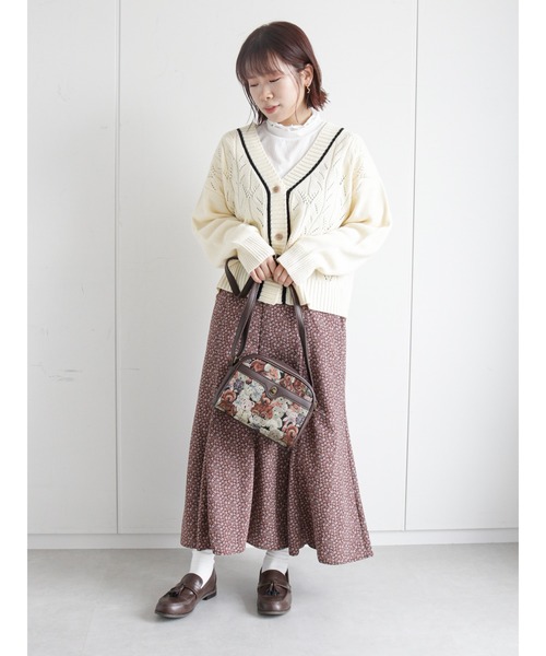 ehka sopo(エヘカソポ)の「花柄しぼしぼマーメイドスカート(スカート・レディース・ブラック/ブラウン/グリーン・フリ-)」の10枚目の写真