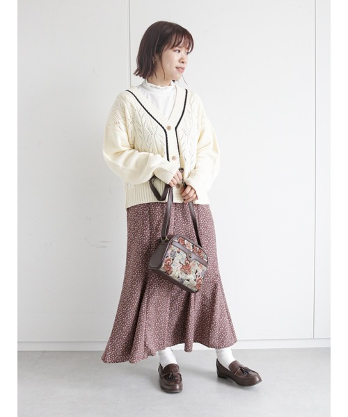 ehka sopo(エヘカソポ)の「花柄しぼしぼマーメイドスカート(スカート・レディース・ブラック/ブラウン/グリーン・フリ-)」の13枚目の写真