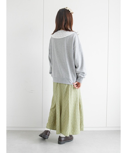 ehka sopo(エヘカソポ)の「花柄しぼしぼマーメイドスカート(スカート・レディース・ブラック/ブラウン/グリーン・フリ-)」の11枚目の写真