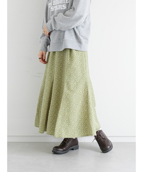 ehka sopo(エヘカソポ)の「花柄しぼしぼマーメイドスカート(スカート・レディース・ブラック/ブラウン/グリーン・フリ-)」の14枚目の写真