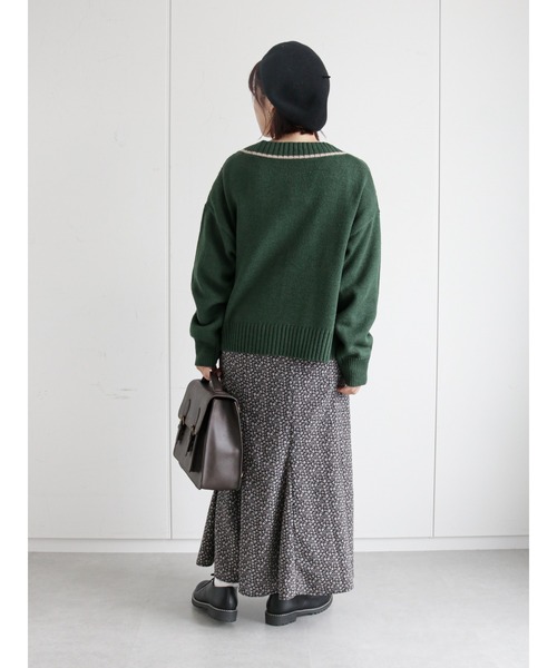 ehka sopo(エヘカソポ)の「花柄しぼしぼマーメイドスカート(スカート・レディース・ブラック/ブラウン/グリーン・フリ-)」の12枚目の写真