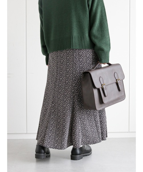 ehka sopo(エヘカソポ)の「花柄しぼしぼマーメイドスカート(スカート・レディース・ブラック/ブラウン/グリーン・フリ-)」の6枚目の写真