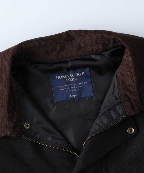 HONEYSUCKLE ROSE(ハニーサックルローズ)の「【HONEYSUCKLE ROSE】衿配色ジャケット(その他アウター・レディース・グレー/ブラック・M/L)」の8枚目の写真