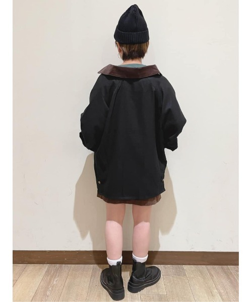 HONEYSUCKLE ROSE(ハニーサックルローズ)の「【HONEYSUCKLE ROSE】衿配色ジャケット(その他アウター・レディース・グレー/ブラック・M/L)」の22枚目の写真