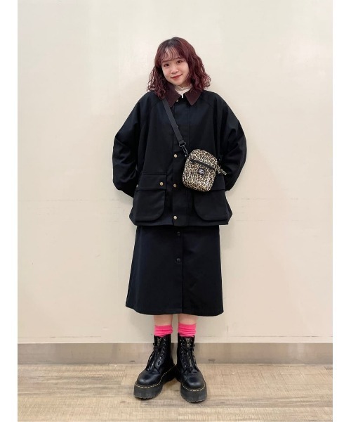 HONEYSUCKLE ROSE(ハニーサックルローズ)の「【HONEYSUCKLE ROSE】衿配色ジャケット(その他アウター・レディース・グレー/ブラック・M/L)」の14枚目の写真