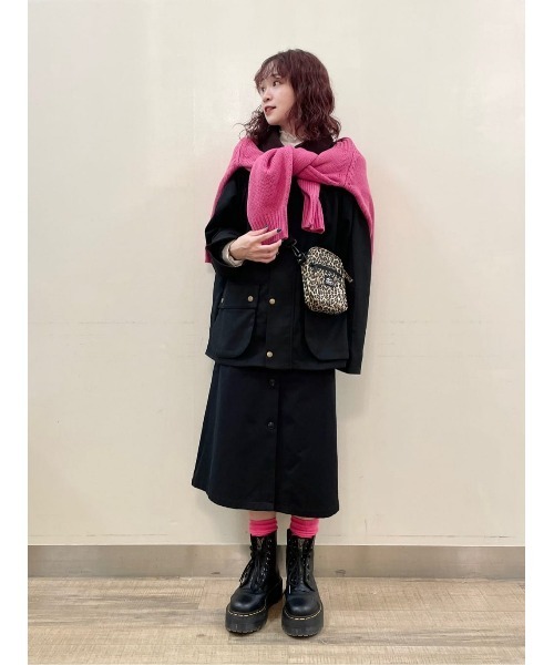 HONEYSUCKLE ROSE(ハニーサックルローズ)の「【HONEYSUCKLE ROSE】衿配色ジャケット(その他アウター・レディース・グレー/ブラック・M/L)」の17枚目の写真