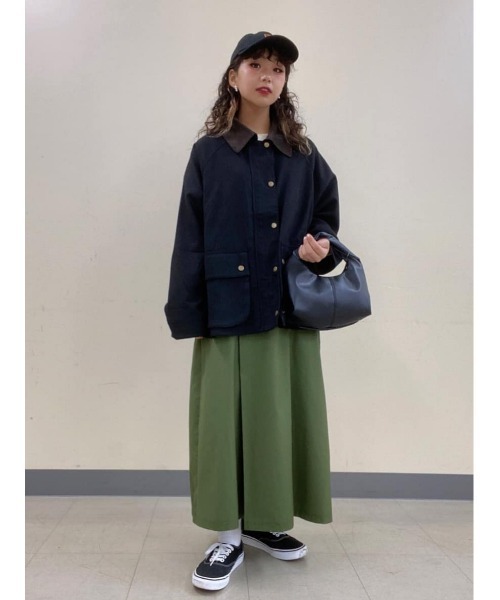 HONEYSUCKLE ROSE(ハニーサックルローズ)の「【HONEYSUCKLE ROSE】衿配色ジャケット(その他アウター・レディース・グレー/ブラック・M/L)」の18枚目の写真