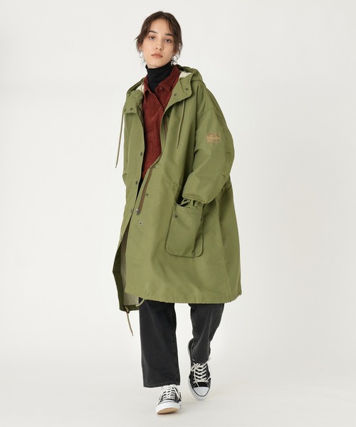 Levi's(リーバイス)の「Levi's/リーバイス SLOANレインジャケット MARTINI OLIVE(ミリタリージャケット・レディース・マルチ・M/XS/S)」の8枚目の写真