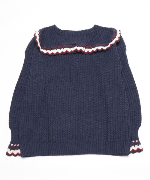 Auntie Rosa（アンティローザ）の「ビックカラーカーディガン（カーディガン/ボレロ・レディース・ネイビー/ピンク/ホワイト・FREE）」の14枚目の写真