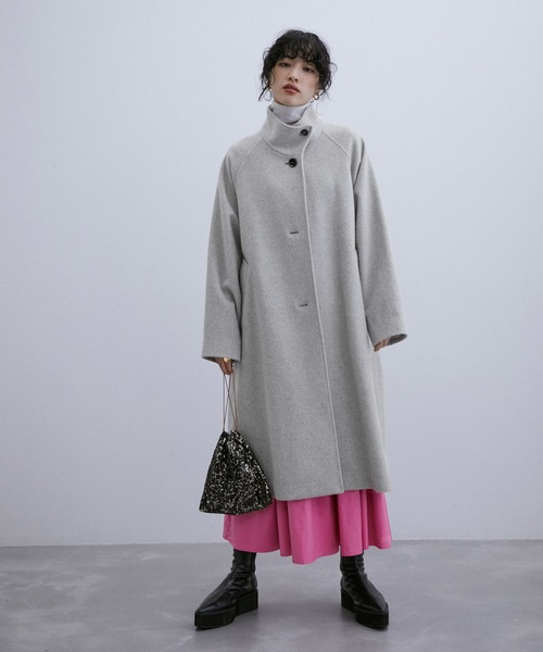ADAM ET ROPE'（アダムエロペ）の「ウールスタンドカラーコート