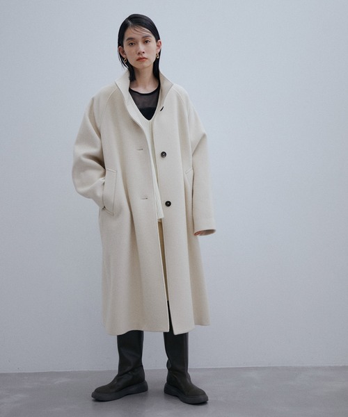 ADAM ET ROPE'（アダムエロペ）の「ウールスタンドカラーコート