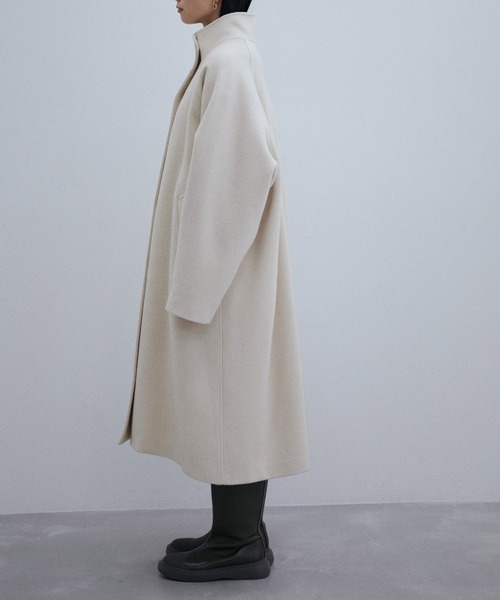 ADAM ET ROPE'（アダムエロペ）の「ウールスタンドカラーコート
