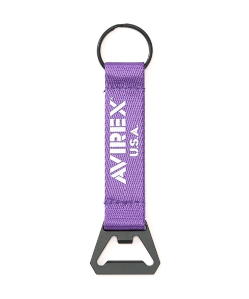 AVIREX（アヴィレックス）の「【直営店限定】BOTTLE OPENER KEYCHAIN / ボトルオープナー キーチェーン / AVIREX / アヴィレックス（キーホルダー・メンズ・その他13/オレンジ/ブラック/パープル/ライトグリーン/レッド・F）」の3枚目の写真