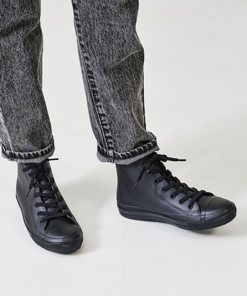 ORiental TRaffic(オリエンタルトラフィック)の「ハイカットレインスニーカー/R-0016(レインシューズ・レディース・ベージュ/カーキ/ブラック・M/S/L/LL)」の7枚目の写真