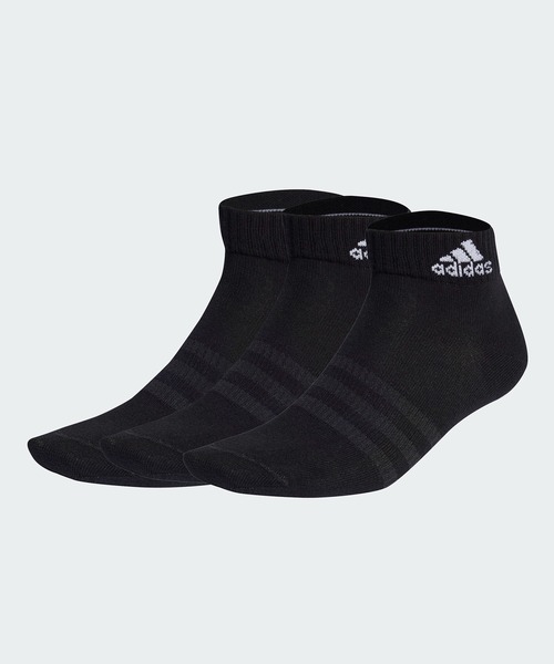 薄手・軽量アンクルソックス3足組 / アディダス adidas