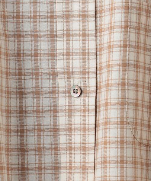 6（ロク）の「＜6(ROKU)＞COTTON CHECK CROPPED BD SHIRT/シャツ