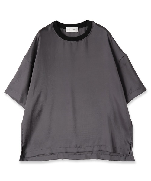 CULLNI（クルニ）の「23-SS-045 / Silky Twill Rib Neck Tee（T