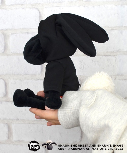 ひつじのショーン(ヒツジノショーン)の「NICI/ひつじのショーン ショーン ぬいぐるみ 25㎝/ラビットブラックパーカー(おもちゃ・レディース・ホワイト・ONE SIZE)」の10枚目の写真