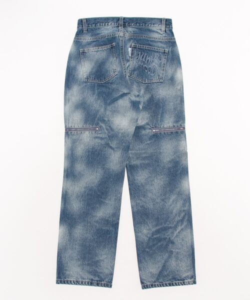 GGD SELECT(ジージーディー セレクト)の「Bleach Denim Pan(デニムパンツ・メンズ・ブルー/ブラック・M)」の3枚目の写真