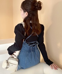 OLIVE des OLIVE | バックレースアップミニキャミワンピース(ワンピース)