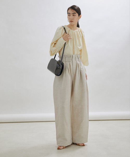 SALON adam et rope'（サロン アダム エ ロペ）の「[ご好評につき追加生産決定！]ハーフムーンショルダーバッグ5（ショルダーバッグ・レディース・ブルー/ブラック/ホワイト・FREE）」の22枚目の写真