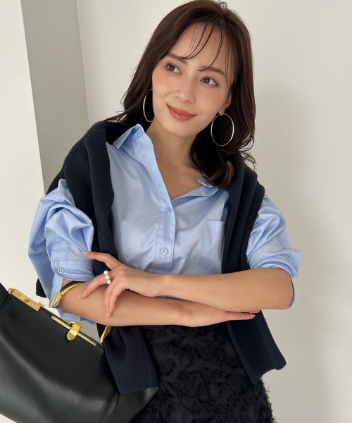 anuans（アニュアンス）の「スタンダードシャツ（シャツ/ブラウス・レディース・イエロー/グリーン系その他/ホワイト/ピンク/ネイビー/サックスブルー・FREE）」の16枚目の写真