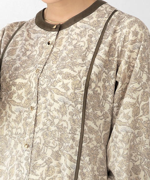 Bou Jeloud（ブージュルード）の「プリントパイピングワンピース（ワンピース・レディース・ブラック/ベージュ・38）」の19枚目の写真