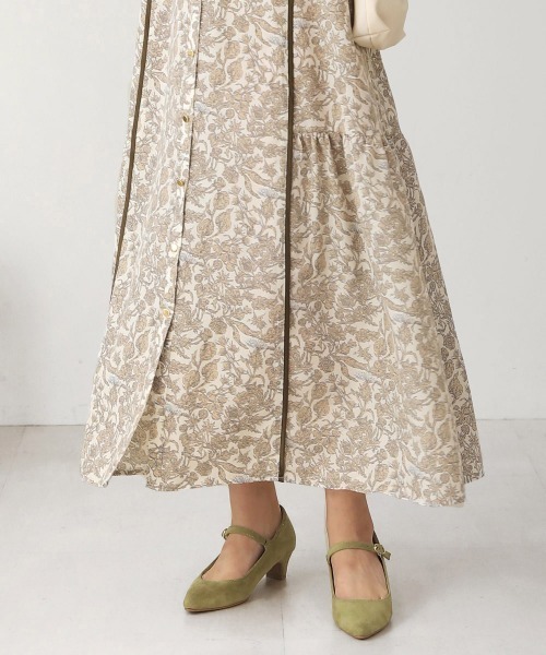 Bou Jeloud（ブージュルード）の「プリントパイピングワンピース（ワンピース・レディース・ブラック/ベージュ・38）」の21枚目の写真