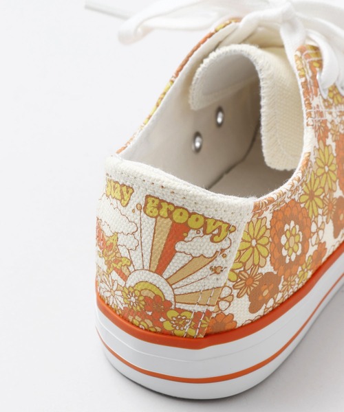 チャイハネ（チャイハネ）の「【チャイハネ】ブロッサスニーカー（スニーカー・レディース・ブラック/グリーン/ホワイト・L/M）」の5枚目の写真