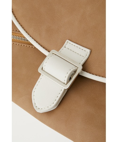 LAGUA GEM（ラグアジェム）の「PIPING ONE HANDLE BAG ワンハンドルバッグ（ハンドバッグ・レディース・ベージュ/ピンク・FREE）」の11枚目の写真