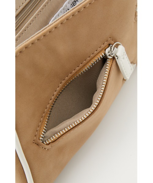 LAGUA GEM（ラグアジェム）の「PIPING ONE HANDLE BAG ワンハンドルバッグ（ハンドバッグ・レディース・ベージュ/ピンク・FREE）」の14枚目の写真