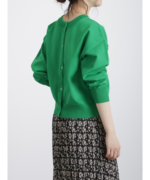 Samansa Mos2 blue(サマンサモスモスブルー)の「リングドットニットカーディガン(カーディガン/ボレロ・レディース・ブラック/ブルー/キナリ/イエロー/グリーン・フリ-)」の3枚目の写真