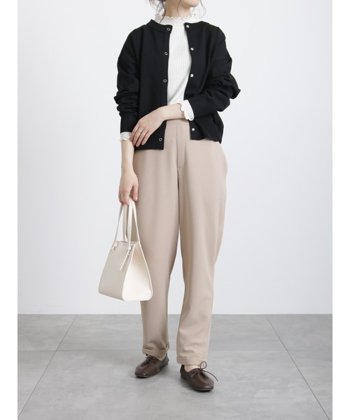 Samansa Mos2 blue(サマンサモスモスブルー)の「リングドットニットカーディガン(カーディガン/ボレロ・レディース・ブラック/ブルー/キナリ/イエロー/グリーン・フリ-)」の7枚目の写真