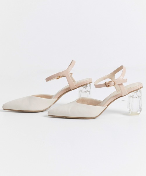 NOELA(ノエラ)の「クリアヒールパンプス(パンプス・レディース・ブラウン/オフホワイト/ピンク・S/L/M)」の4枚目の写真